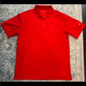 Nike Golf Tour Performance Golf Polo Shirt Men’s Large (L) Red Dri-Fit Wicking